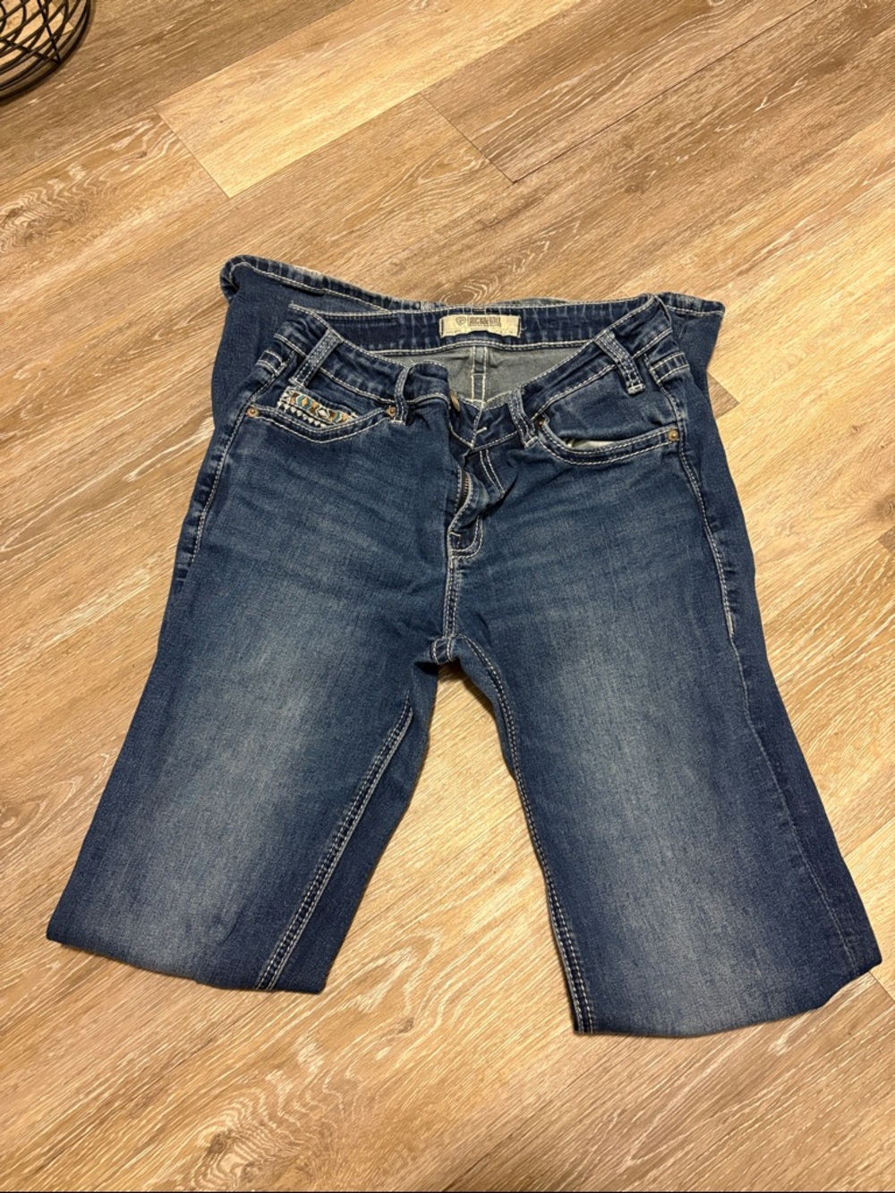 Rock & Roll Cowgirl Dark Blue Boot Cut Jeans